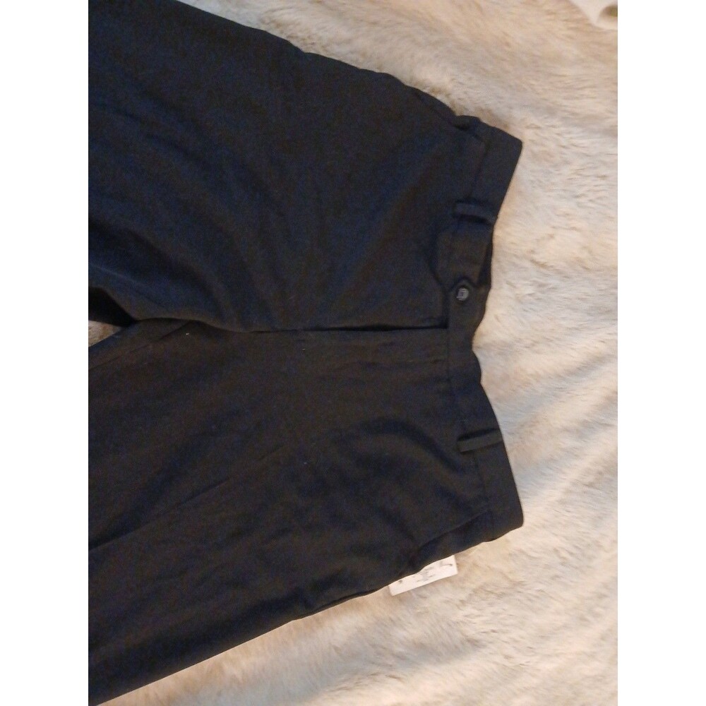 New George Performance Black Dress Pant 38x32 Expandable Waist Wrinkle Resistant